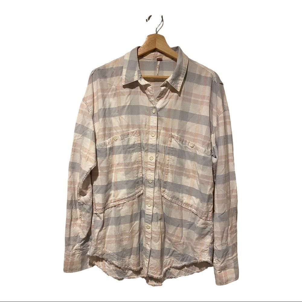 Free People Loveland Long Sleeve Button Up